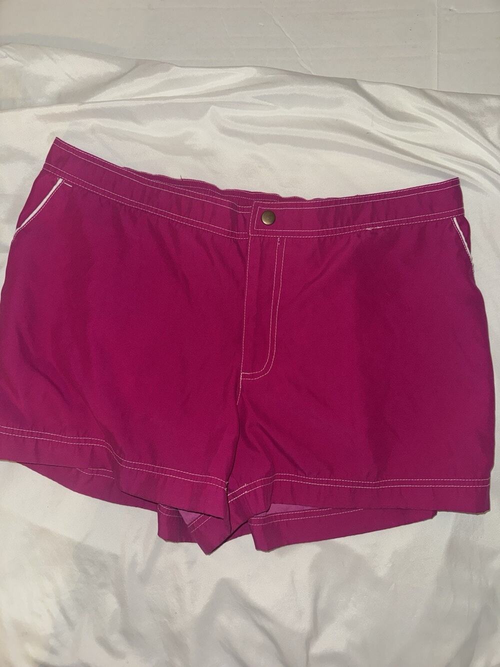 Catalina Women’s XL 16/18 Pink Swim Board Shorts Elastic Waist Beach Pool